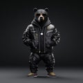 Hip Hop Bear: A Street-inspired 8k Resolution Caninecore Masterpiece