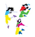 Hip Hop Break Dancer Activity Silhouette