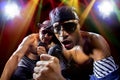 Hip Hop Concert with Rappers Royalty Free Stock Photo