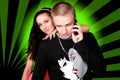 HIP-HOP Couple Royalty Free Stock Photo