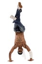 Hip hop dancer freezed his movements Royalty Free Stock Photo