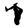 Hip Hop Dancer Silhouette Royalty Free Stock Photo