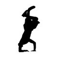 Hip Hop Dancer Silhouette Royalty Free Stock Photo