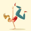 Hip hop female dancer Royalty Free Stock Photo