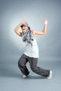 Hip hop female performing Royalty Free Stock Photo
