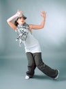 Hip hop female performing Royalty Free Stock Photo