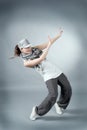 Hip hop female performing Royalty Free Stock Photo