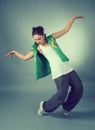 Hip hop female performing Royalty Free Stock Photo