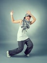 Hip hop female performing Royalty Free Stock Photo