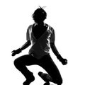 Hip hop funk dancer dancing man Royalty Free Stock Photo