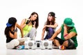 Hip hop gang Royalty Free Stock Photo