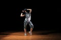 Hip hop girl in dance Royalty Free Stock Photo