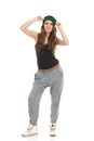 Hip hop girl posing Royalty Free Stock Photo