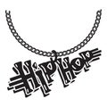 Hip hop jewelry icon, simple style Royalty Free Stock Photo