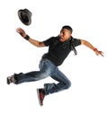 Hip Hop man Dancing Royalty Free Stock Photo