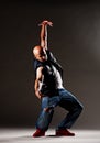 Hip-hop man dancing Royalty Free Stock Photo