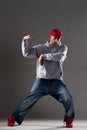 Hip-hop man dancing Royalty Free Stock Photo