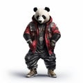 Hip-hop Panda: Photorealistic 3d Rendering Of A Stylish Panda Bear Royalty Free Stock Photo