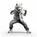 Hip Hop Werewolf: Halloween Themed Urban B-boy Stance