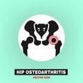 Hip osteoarthritis icon