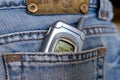 Hip-pocket and phone Royalty Free Stock Photo