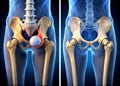 Hip Replacement Surgery: A Transformative Journey from Pain to Mobility Royalty Free Stock Photo