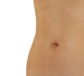 Hip, waist and belly button close up Royalty Free Stock Photo