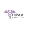 HIPAA Approved Approval or Compliance Icon Graphic Royalty Free Stock Photo
