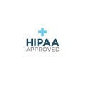 HIPAA Approved Approval or Compliance Icon Graphic