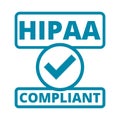 HIPAA badge - Health Insurance Portability and Accountability Act