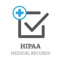 HIPAA Compliance Icon Graphic