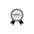 HIPAA Compliance Icon Graphic with Medical Symbol Isolated On White Background Royalty Free Stock Photo