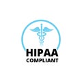 HIPAA Compliance icon isolated on white background