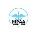 HIPAA Compliance icon isolated on white background