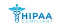 HIPAA Compliance Logo Royalty Free Stock Photo