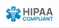 HIPAA Compliant Icon Royalty Free Stock Photo