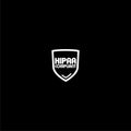 HIPAA icon isolated on dark background