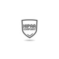 HIPAA shield icon with shadow