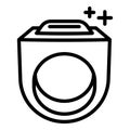 Hiphop ring icon, outline style