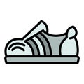 Hiphop shoe icon, outline style