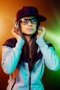 Hiphop woman Royalty Free Stock Photo