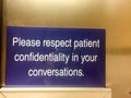 HIPPA patient confidentiality sign