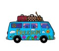 Hippie Camper Van Freedom Road Trip