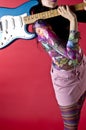 Hippie Chick Guitar Royalty Free Stock Photo