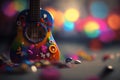 Hippie - Colorful Guitar - Expressive Music Instrument for Creative Souls