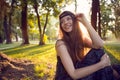 Hippie girl Royalty Free Stock Photo