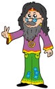 Hippie guru Royalty Free Stock Photo