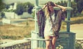 Hippie hair, dont care. a free spirited young woman enjoying the sunshine outside. Royalty Free Stock Photo