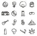 Hippie Icons Freehand