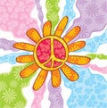 Hippie peace symbol Royalty Free Stock Photo